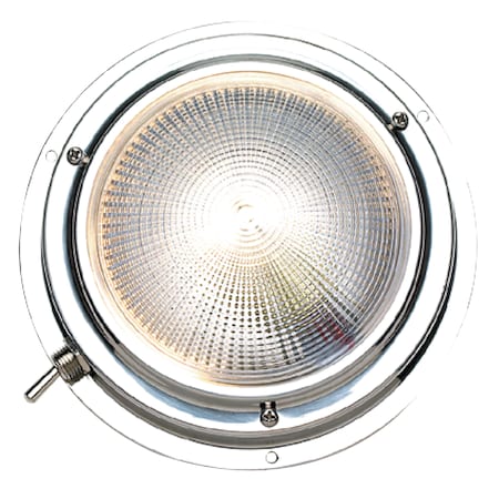 Seachoice Polished Stainless Steel Bright White Dome Light, 1-5/8" H 6621